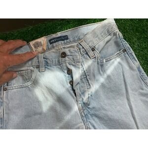 Levis Made & Crafted Twic High Slim Jeans Light‎ Wash Blue Distressed 26